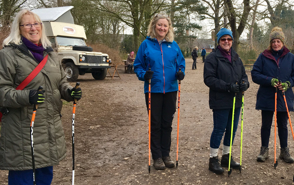 Nordic Walking Group resting North Notts Uncovered Blog2
